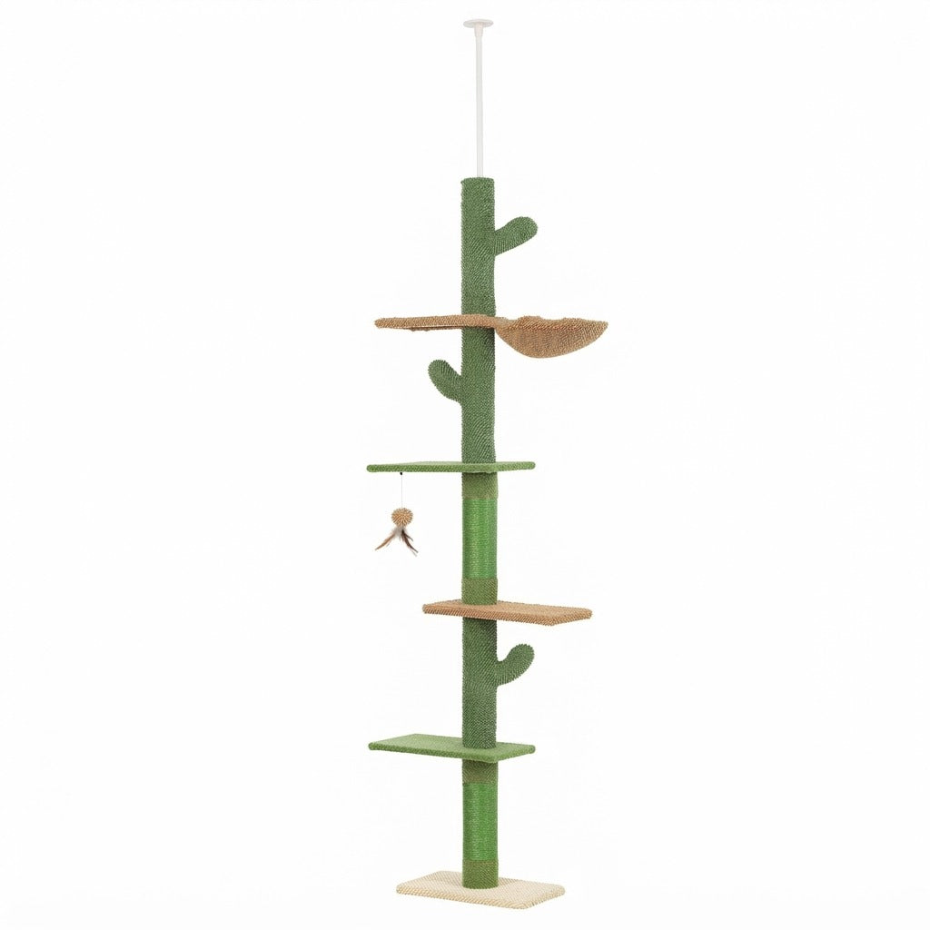 Arbre à Chat Cactus Sol-Plafond 229–275 cm, photo sur fond blanc