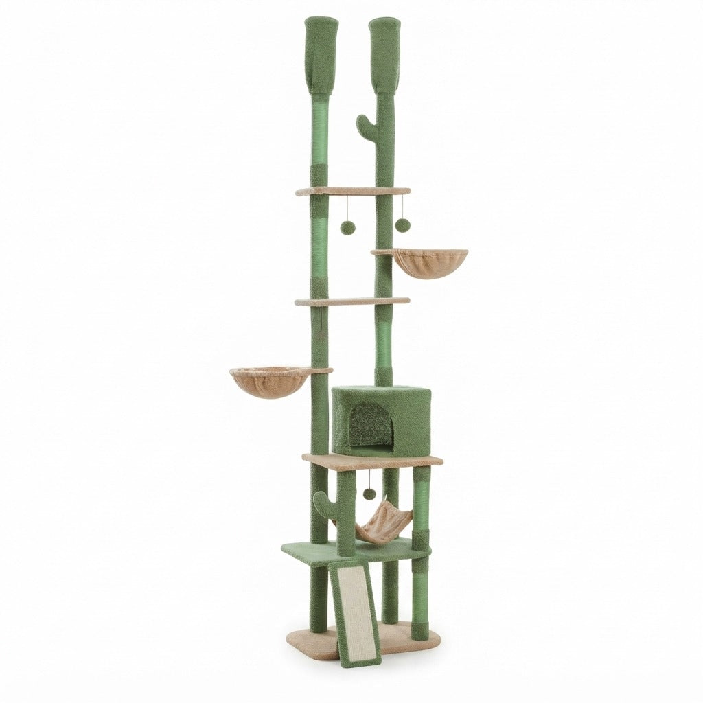 Arbre à Chat Cactus Sol-Plafond 216–285 cm, photo sur fond blanc