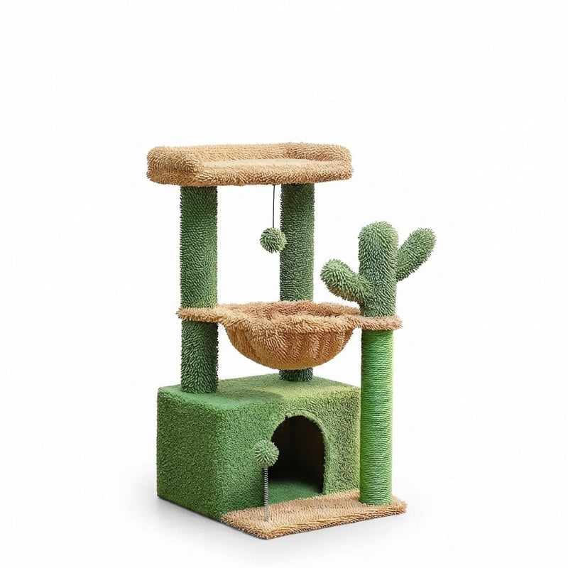 Petit Arbre à Chat Cactus 80 cm pour Chaton